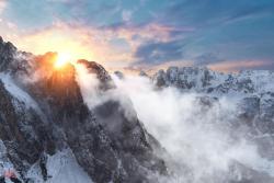 amazinglybeautifulphotography:  Sunrise in the Dolomites, South