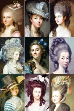 thevintagethimble:  18th Century Woman’s HairstylesA collection