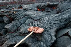 dorkery:  mrfl4sh:  lava bbq  I lava good bbq