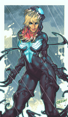 comicsforever:  She-Venom // artwork by Chuck Pires (2015)