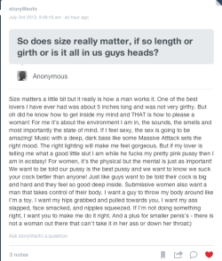 I made this reblogable with her permission for all of the guys