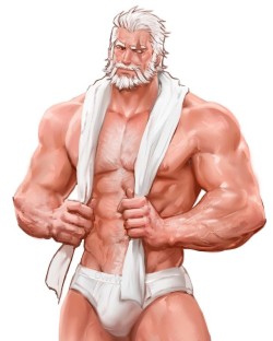 geetworld: yy6244:  Reinhardt  Helped daddy change his clothes