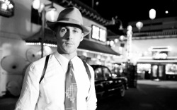  Ryan Gosling during the filming of “Gangster Squad” directed