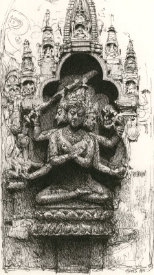 eatsleepdraw:  Manjuvajra Mandala, 11th c.  Bangladesh or India.