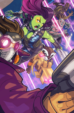 edwinhuang:  here’s my guardians of the galaxy piece finished!