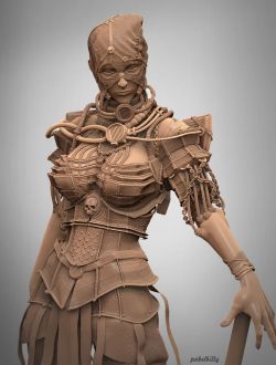 sekigan:  girl with axe | 3d | Pinterest