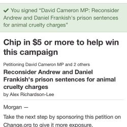 Go and sign this petition please please please!!! I did. Literally