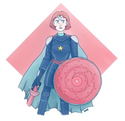 beedraws:  renegade pearl  part of an art trade with my super