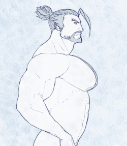 ripped-saurian: a regular-sized hanzo