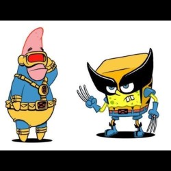 #xmen #cyclops #wolverine #patrickstar #spongebob #squarepants