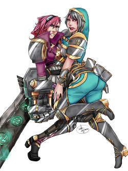 Vi and Riven Redeemed //Commission// VI based on Zeronis’s