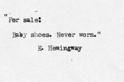 doctorquasar:  Ernest Hemingway once won a bet by crafting a