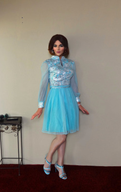 onlymonica:  This is a pretty rare vintage party dress from the