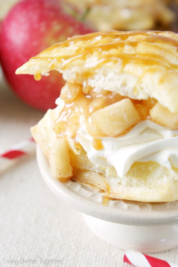 verticalfood:  Caramel Apple Pie Napoleon