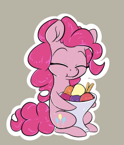 alasou: Never enough ice cream Another not printed sticker. Drawn