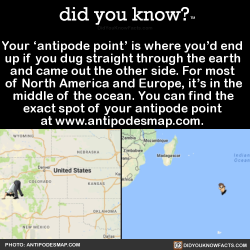 did-you-know:  Your ‘antipode point’ is where you’d end