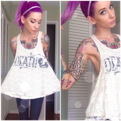 poisonandsugar:  Adorable lacy top from @sugarfix__ 💜💀💜💀💜