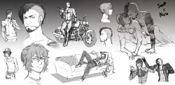 mimbrariart:  Sketch dump of ParadoX (original yaoi project)