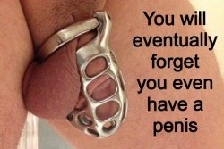 myinnerfag: That’s the fear of wearing a chastity cage long-term,