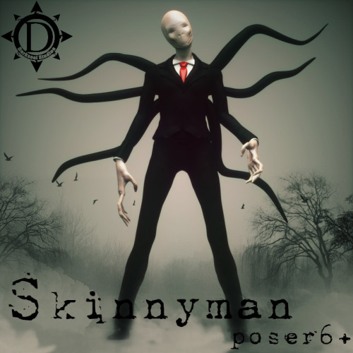 It’s  late, it’s dark, and you are in the woods walking home. An eerie chill  runs up your spine and feel compelled to look behind you…Brand new figure by Darkseal! Skinnyman is a rigged figure. This version of the product includes