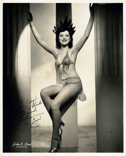 Rita Boss Vintage 40’s-era signed promo photo..