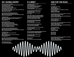 arcticmonkeysus:  ARCTIC MONKEYS  -  ’AM’ lyrics Click