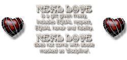 REAL LOVE does not come with abuse.
