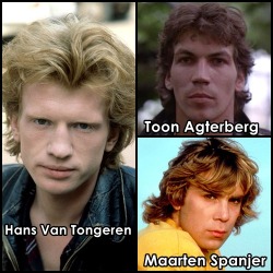 famousnudenaked:  Hans Van Tongeren, Toon Agterberg & Maarten