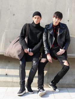 koreanmodel:    Street style: Lee Seung Hoo and Kim Won shot