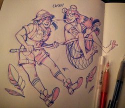 cocokat:my most recent 30-day sketch: “Catch” ft. Uraraka