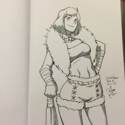 wruzicka-reblogs:  Inktober day 1. A little late…. Korra dressed