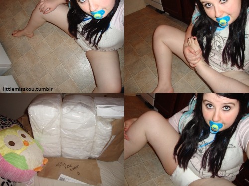 littlemisskou:  My 3 bags of Diapers finally came today! :D 