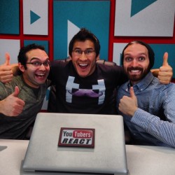 Just finished recording YouTubers React!