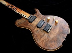 glorifiedguitars: Stone Wolf Guitars Nova Carved Claro Walnut 