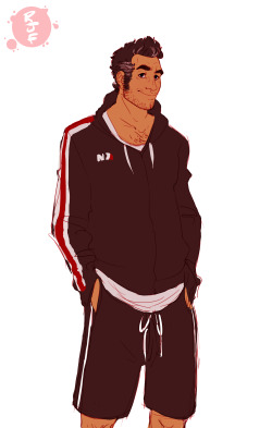 starfleetspectre:  kaidans lazy day clothes sheps hoodie and