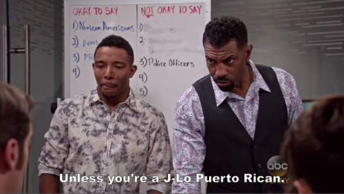 mango-blogs:  because-blackgirls-duh:  andreii-tarkovsky:  Black-ish - “The Word”    Calling out white Hispanics— like a BOSS  Smh I say no to everybody lol