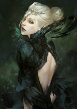 art-of-cg-girls:  Dark Sorceress by Marie Magny