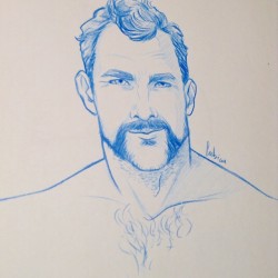 sxtoy2006:  #artbyfab #arte #art #pencil #wip #beard #bearded