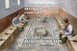 chuckhistory:  This really is what public restrooms looked like