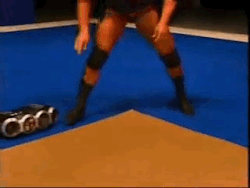 asapterry:  Dave Batista breakdancing on a Summerslam 2004 PPV