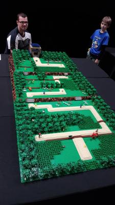retrogamingblog:  Route 1 made out of Legos at Comic-Con Sydney