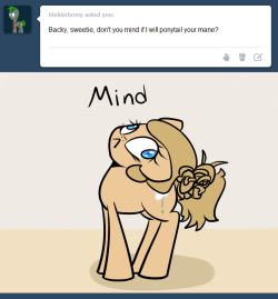 ask-backy:  Ponytails  lolwut XD