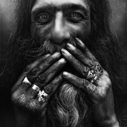 Lee Jeffries took these wonderful pictures of homeless people
