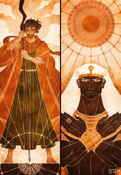 kriscynical: skmn-m:  Moses & Pharaoh Rameses I love the