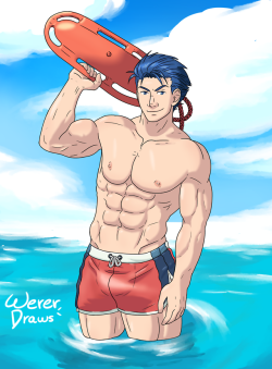 wererdraws:  I said: Who is ready for Summer Hector?!Well, sure