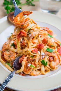 craving-nomz:  Shrimp Linguine