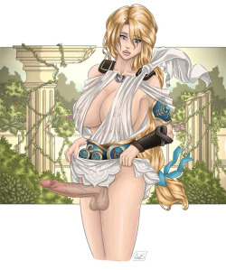 futanariobsession:  Shemale Sophitia by Butcher20 See more shemale