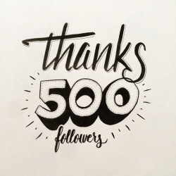 Weâ€™ve reached 500 Followers in just 18 days!!!Â Thank