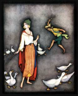 worldbehindthorns:  The Goose Girl - the Brothers Grimm. Illustration by