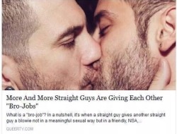 masculinityissofragile:  ITS NOT GAY BETWEEN BROS  If we give